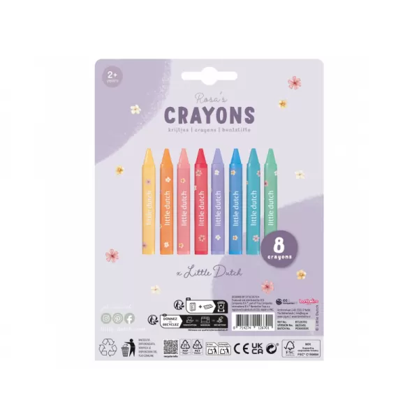 Little Dutch Voskovky 8 ks Rosa