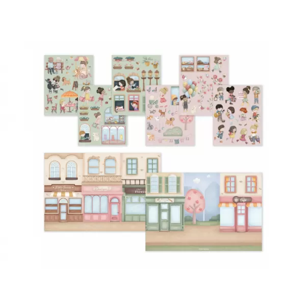 Little Dutch Knížka se samolepkami Nakupování Rosa