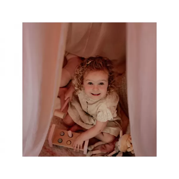 Little Dutch Nebesa nad postýlku mušelín Pure Soft Beige