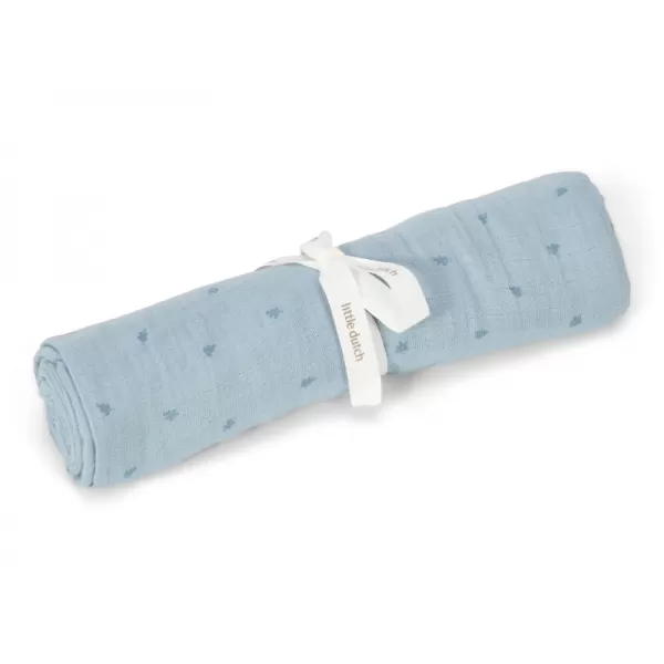 Little Dutch Plena zavinovací 120x120 cm s potiskem Pure