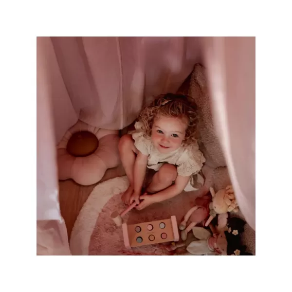 Little Dutch Nebesa nad postýlku mušelín Pure Soft Beige