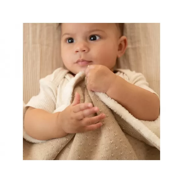 Little Dutch Deka pletená / fleece 110x140 cm Pure