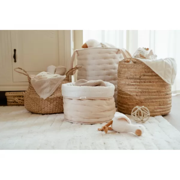 Little Dutch Košík textilní oboustranný extra velký Pure