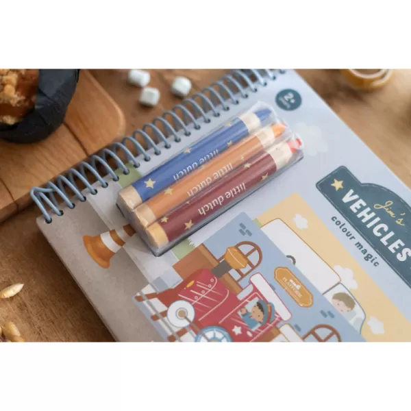 Little Dutch Omalovánky s pastelkami Doprava Jim