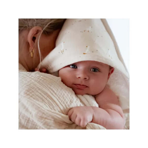 Little Dutch Osuška s kapucí 75x75 cm Newborn Naturals