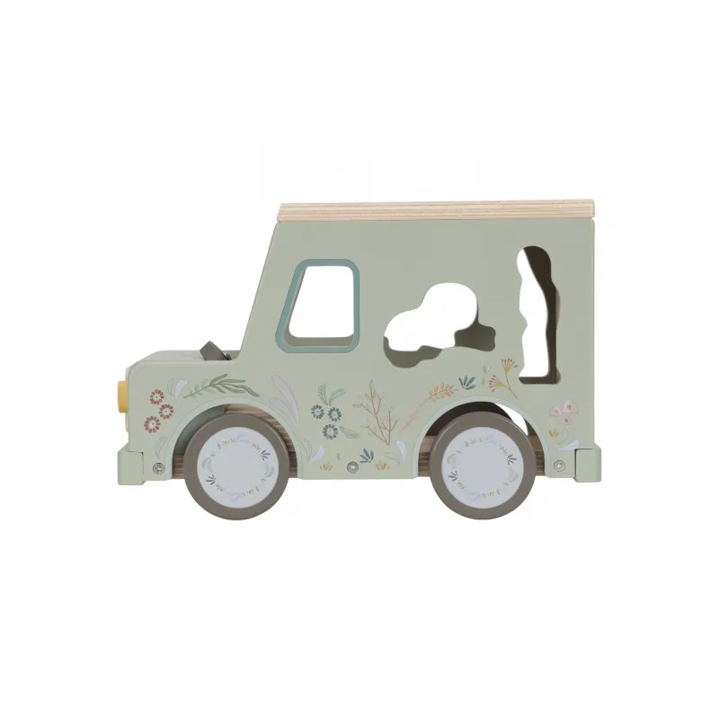 Little Dutch Auto s vkládacími tvary dřevěné